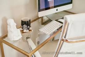 Gilded Ikea Vittsjo Desk Schreibtischideen Ikea Ikea Hack