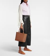 Loewe Anagram Small Leather Tote Mytheresa