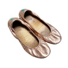 Luxurious metallic gold tieks are a stunning neutral for any season. Mama Tieks Flats In Rose Gold Glam