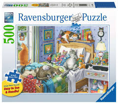 Chose between 6 different puzzle sizes and more than 40 different adorable cat pictures and start completing your own jigsaw kittens. Cat Nap Adult Puzzles Jigsaw Puzzles Products Cat Nap