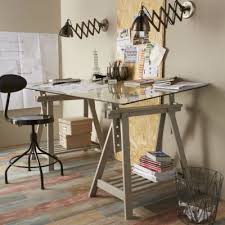 Gris alu l 100 x h 76 cm. Treteaux 12 Idees Pour Creer Des Etageres Ou Des Bureaux
