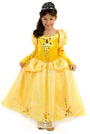 Yellow Jeweled Belle Beauty Once Upon A Time Princess Dress Child Costume Princessparadis Princess Belle Costume Princess Dress Fairytale Toddler Girl Dresses