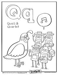 Storybots offers a world of learning and fun for kids, parents and teachers. This Quail And Quartet Of Storybots Need Coloring Quick Alphabet Coloring Pages Alphabet Coloring Letter C Coloring Pages