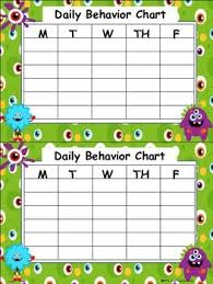 behavior chart monsters classroom ideas behaviour