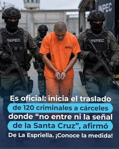 🚨 120 presos serán trasladados de Buenaventura a cárceles de máxima  seguridad por orden del Gobierno. El presidente Abelardo De La Espriella  anunció que impartió instrucciones al director del INPEC, coronel Daniel
