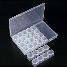 adjule clear plastic storage box