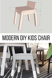 Turning a set of chair plans into a striking seat took instructables user diycreators little more than a bit of improvisation and a few of the usual suspects when it comes to building materials: Easy And Simple Modern Angled Leg Diy Kids Chair Printable Plans