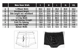 68 Explanatory Brief Size Chart For Men