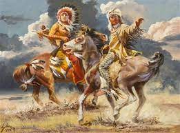 Harry Schaare | Indians Attack the Iron Horse (1982) | MutualArt