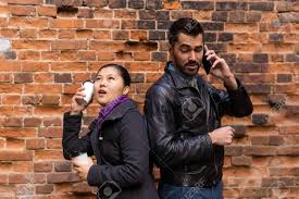 Create your own images with the guy talking to brick wall meme generator. Pair Of Young People Against The Background Of The Wall The Guy Is Talking On The Phone For A Long Time The Girl Is Impatiently Parodying Him Stock Photo Picture And Royalty