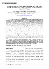 Naskah pidato perpisahan sekolah ini disertai dengan kerangka dan tips membaca pidato. Pdf Sosialisasi Perilaku Hidup Bersih Dan Sehat Pada Anak Anak Tingkat Sekolah Dasar Di Desa Tabore Kecamatan Mentangai Kalimantan Tengah