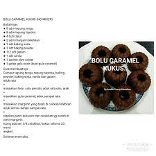 Bolu Karamel Kukus Resep Kue Makanan Cemilan