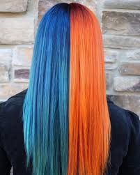 Split Hair Dye Ideas Black And Blue 30 Icy Light Blue Hair Color Ideas For Girls Light Blue Hair Half Colored Hair Split Dyed Hair