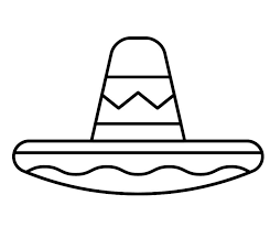 Print this coloring page (it'll print full page) similar coloring pages. Simple Sombrero Hat Coloring Page Free Printable Coloring Pages For Kids