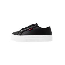 Basket pour femme levi's west black. Baskets Levis Tijuana Black Femme Noir Cdiscount Chaussures