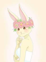 Rabbit Waifu By Prettydeer Etsy In 2020 Furry Drawing Rabbit Drawing Anime