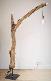 Grande lampe sur pied bois flotté. Lampe Bois Flotte Lampe Bois Lampe Bois Flotte Lampadaire Bois Flotte