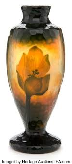 Art Glass Daum A Daum Glass Cabinet Vase Daum Freres Nancy France Circa 1900 Marks Daum Nancy Cross Of Lo Glass Bottles Art Glass Vase Art Deco Glass