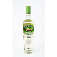 Add bison grass flavored vodka, lemon juice, passion fruit syrup and pear juice. Vodka Zubrowka Bison Grass Lt 1
