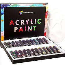 Acrylic Paint Set Professional Artist Supplies Acrylic Paint Set 24 Nail Art Colortechnik Acrylic Paint Set Paint Set Acrylic Painting
