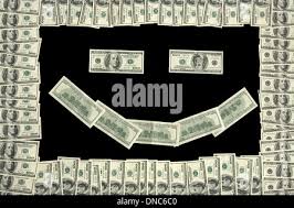 Hundred dollar bill smiley face nobody hi-res stock photography and images 