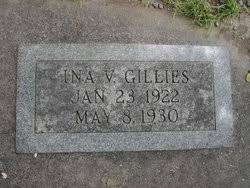 Maybe you would like to learn more about one of these? Ina Valerie Gillies 1922 1930 Find A Grave Memorial