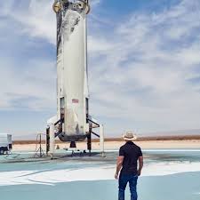 (on the first launch, the booster crashed; Jeff Bezos Going To Space How Blue Origin Rocket Will Launch And Land