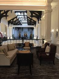 Even from the outside, it stands out with its white colonial facade. Sitting Area On Second Floor At Raffles Picture Of Raffles Hotel Singapore Tripadvisor