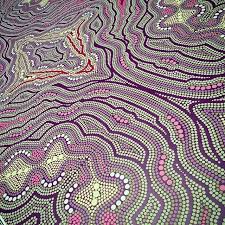 Custom Color Strike Off Of Our Aboriginal Wallpaper Pattern With Playful Purples Interiordesign Interiordecor Wallcovering Wallart Design I 2020