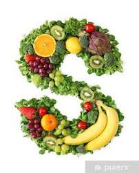 Fruit And Vegetable Alphabet Letter S Wall Mural Pixers We Live To Change In 2020 Fruit And Vegetable Storage Vegetable Tray Fruits And Vegetables Images