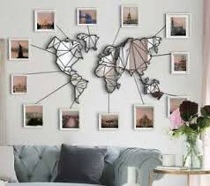 We've got home décor galore for every room of your house. Mirror World Map Metal Wall Art Mirror Metal World Map Wall Panel Home Decor Ebay