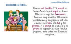 La Familia Describing Your Family In Spanish Spanishlearninglab