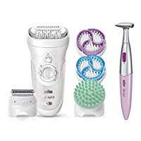 Braun Silk Epil 9 9 961v Epilator For Women And Bikini Trimmer Bundle Electric Hair Removal For Women With 2 Exfolia Skin Care System Epilator Bikini Trimmer