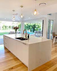 Happy Sunday Who Else Loves A Waterfall Island Bench For The Kitchen Design We Knew We Definitel Kitchen Design Kitchen Island Bench Kitchen Island With Sink