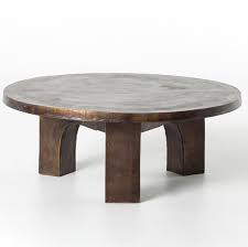 Cruz Round Outdoor Coffee Table Antique Rust In 2020 Slate Coffee Table Coffee Table Round Coffee Table