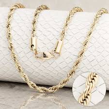 Cadena Lazo Oro Laminado Esmeraldas Colombia Joyeria Joyeria De Cadena Cadenas Oro