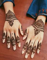 Simple And Elegent Mehndi Design Desain Tato Tato Jari Desain Henna