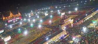 huge crowd at Ramleela mela in dwarka ...