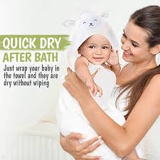 Create a hooded bath towel that will grow with your kids. Bamboo Baby Hooded Bath Towels For Kids Keababies