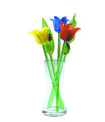 Check the address with the recipient. Long Stem Glass Flowers For Sale Only 2 Left At 65