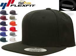 6089m Flexfit Classic Snapback Snap Back Baseball Blank Plain Hat Cap Yupoong Hats Flexfit Snap Backs