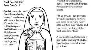 St anthony of padua coloring page. Paper Dali Saint Therese Of Lisieux Coloring Page Free Printable