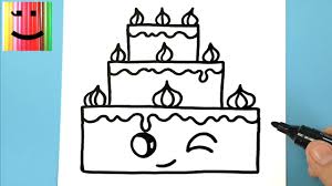 Anniversaire des 5 ans sur le thème des super wings. Comment Dessiner Un Gateau D Anniversaire Kawaii Tuto Dessin Youtube