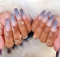 Black And Grey Ombre Coffin Nails Pin By Kolenovicselma On Fire Nails In 2020 Ombre Acrylic Nails Matte Nails Design Ombre Nail Designs