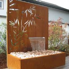 Paras Wasserobjekt 1400 X 1800 Aus Cortenstahl Motiv Schilf Garten Design Gartendesign Ideen Zaun Garten