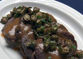 Love Me Tenderloin Minute Steaks With Fried Okra Recipe Food Network Recipes Food Minute Steaks