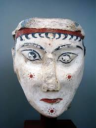 Mycenaen Painted Stucco Head Limestone C 1300 1250 Bce National Archeological Museum Athens Ancient Greek Art Ancient Art Ancient Greece Art