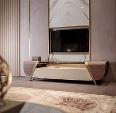 Wood And Glass Tv Cabinet With Drawers Melting Light Tv Cabinet By Turri Luxury Living Room Luxury Sideboard Living Room Tv Unit
