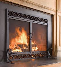 Kamaster cast iron fire grate for big green egg 9 charcoal fire grate fit for large bge grill round charcoal grate grid high heat plate bbq bottom parts replacement accessories. Buy Plow Hearth Scrollwork Large Fireplace Screen With Hinged Doors Cast Iron Border Sturdy Steel Frame Durable Metal Mesh Decorative Elegant Design Free Standing Spark Guard Black Finish 44 W X