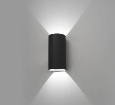 Applique extérieure porte d entrée. Applique Murale D Exterieur Bruc Gris Fonce 830 Lm 3000k Led L12cm H24cm Faro Luminaires Nedgis